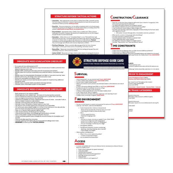 Structure Defense Guide Card US (25 Pack)